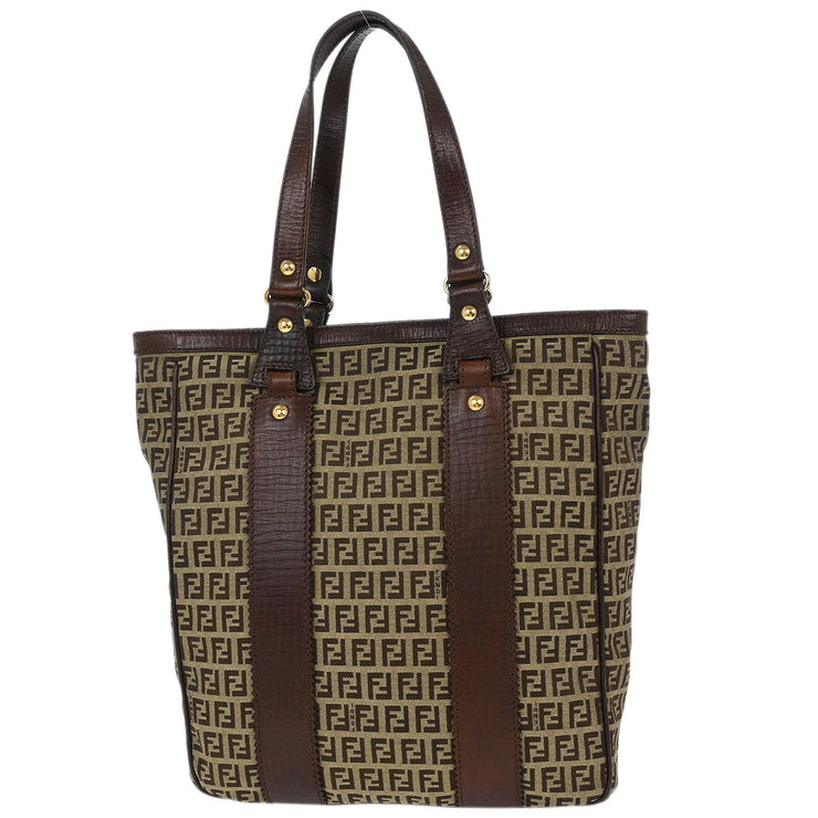Fendi Brown Canvas Zucchino Tote Handbag 2305/8BH162/TN9/068 186954
