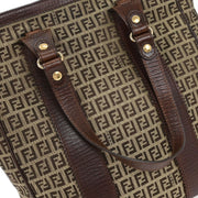 Fendi Brown Canvas Zucchino Tote Handbag 2305/8BH162/TN9/068 186954