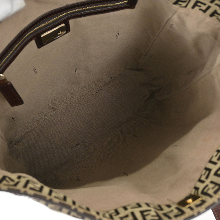Fendi Brown Canvas Zucchino Tote Handbag 2305/8BH162/TN9/068 186954