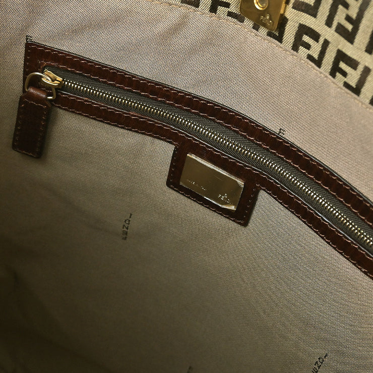 Fendi Brown Canvas Zucchino Tote Handbag 2305/8BH162/TN9/068 186954