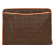 Celine Brown Macadam Clutch Bag DM99/2 186972
