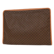 Celine Brown Macadam Clutch Bag DM99/2 186972