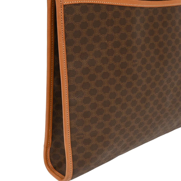Celine Brown Macadam Clutch Bag DM99/2 186972