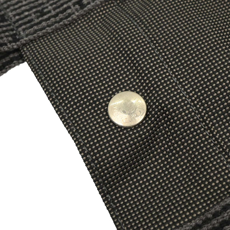 Hermes Gray Canvas Herline Tote MM Handbag 186974