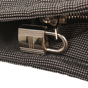 Hermes Gray Canvas Herline Tote MM Handbag 186980