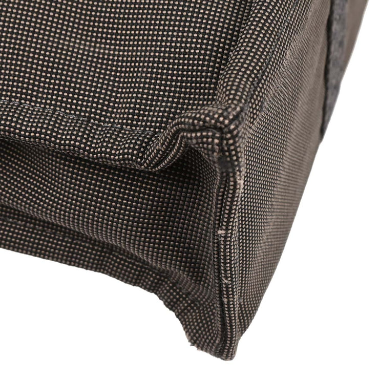 Hermes Gray Canvas Herline Tote MM Handbag 186984