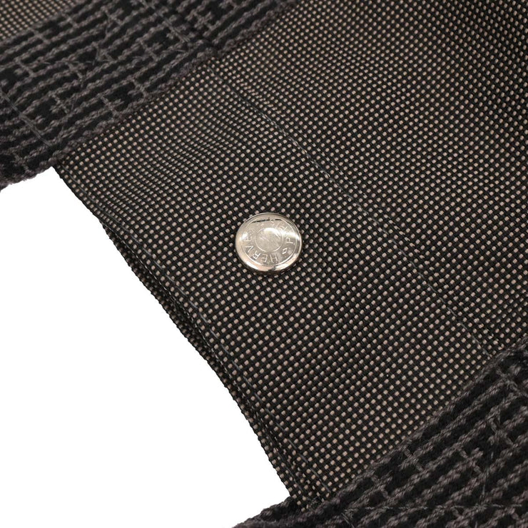 Hermes Gray Canvas Herline Tote MM Handbag 186984