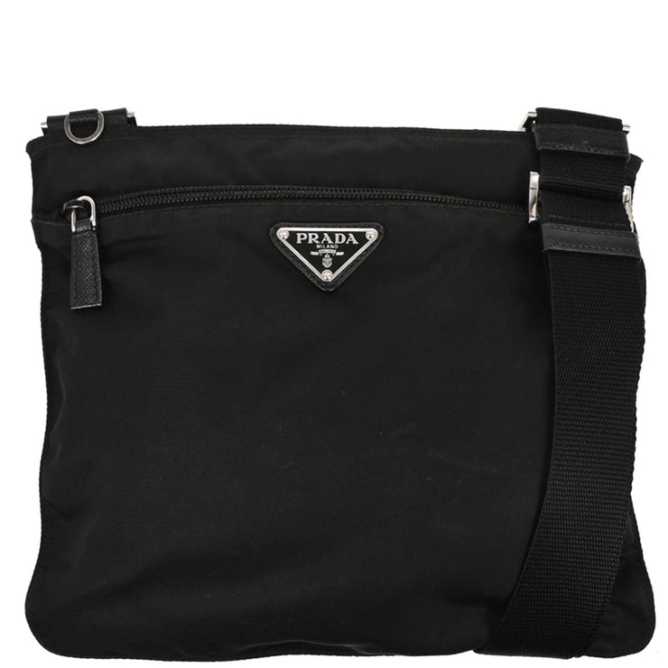 Prada Black Nylon Shoulder Bag 255 186990