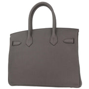 Hermes Gris Etain Togo Birkin 30 Handbag DIS989 186993