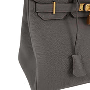 Hermes Gris Etain Togo Birkin 30 Handbag DIS989 186993