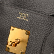 Hermes Gris Etain Togo Birkin 30 Handbag DIS989 186993