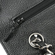 Chanel Black Calfskin Medium Classic Double Flap Shoulder Bag 186994