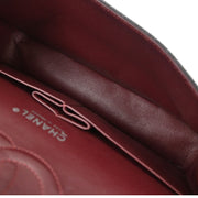 Chanel Black Calfskin Medium Classic Double Flap Shoulder Bag 186994