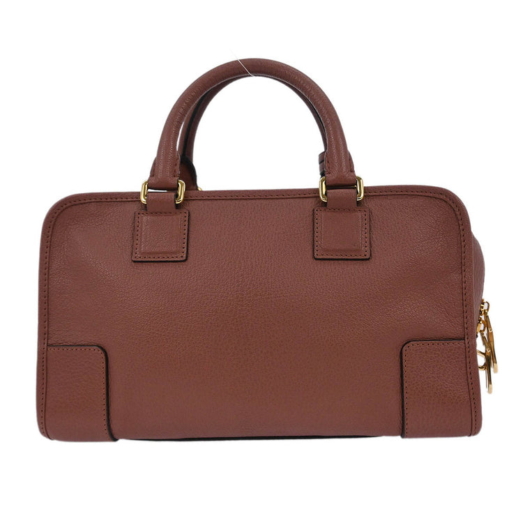 Loewe Brown Leather Amazona 28 Handbag 011007 186996