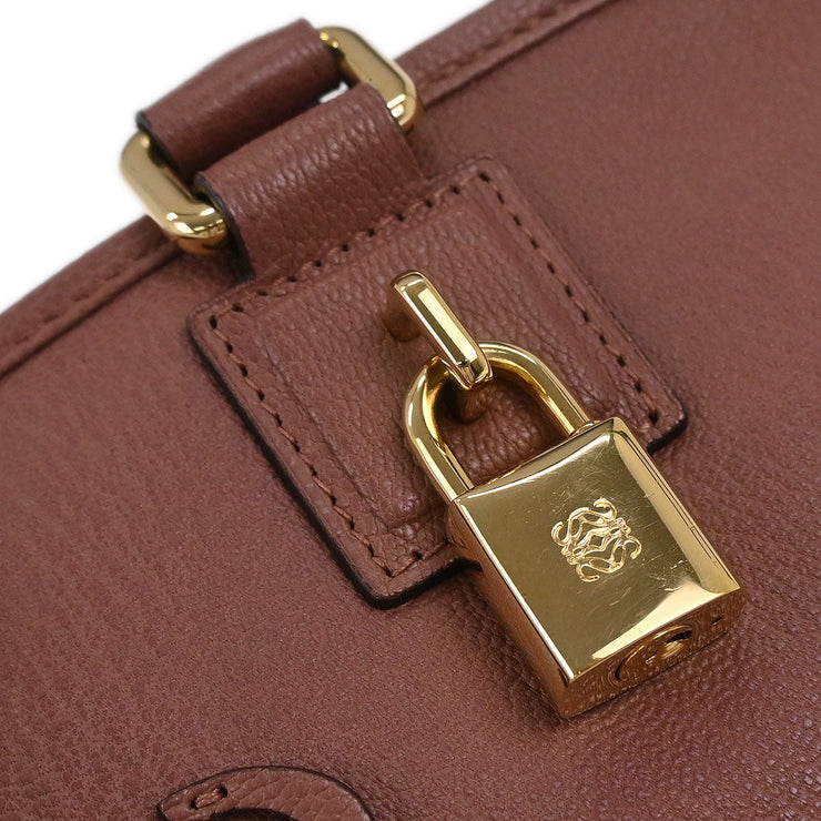 Loewe Brown Leather Amazona 28 Handbag 011007 186996