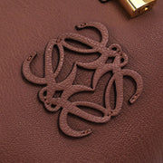 Loewe Brown Leather Amazona 28 Handbag 011007 186996