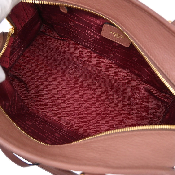 Loewe Brown Leather Amazona 28 Handbag 011007 186996