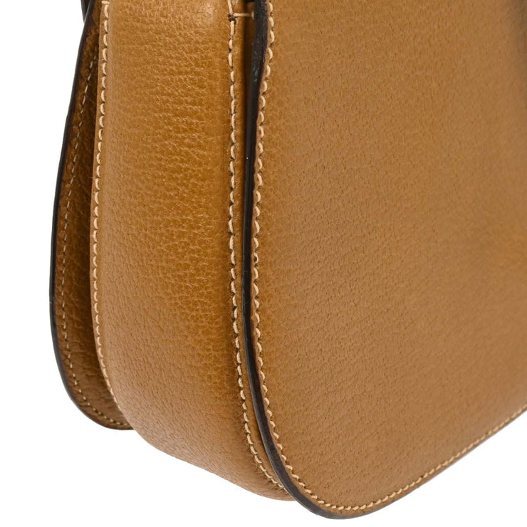 Gucci Brown Pigskin Bamboo 2way Handbag 000 46 0188 186997