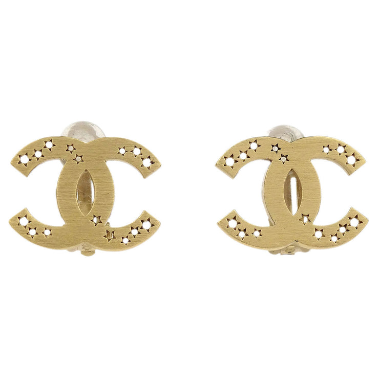 Chanel Gold CC Earrings Clip-On  03A 186998