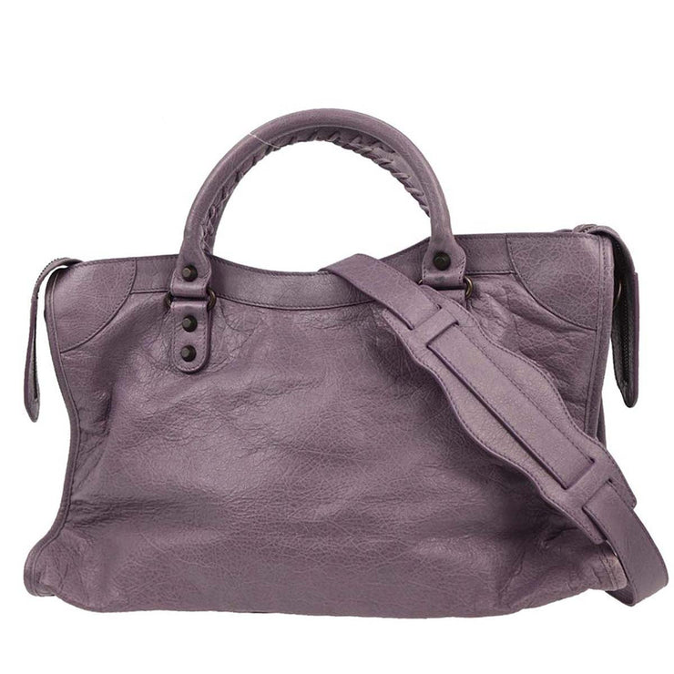 Balenciaga Purple The City Handbag 115748.5425.527276 187011