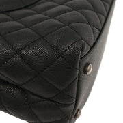 Chanel Black Calfskin Coco Handle 2way Handbag 187018