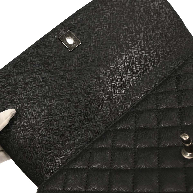 Chanel Black Calfskin Coco Handle 2way Handbag 187018