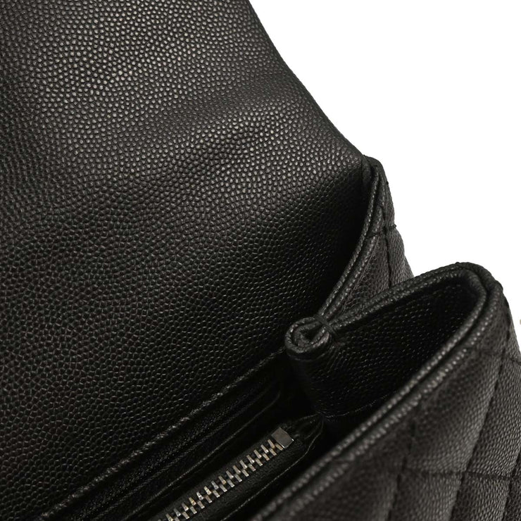 Chanel Black Calfskin Coco Handle 2way Handbag 187018