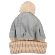 Chanel Light Blue Knit Cap Hat Sport Line #M Small Good 187019