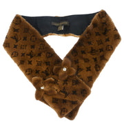 Louis Vuitton * Mink Shawl Stole M74259 Small Good 187020