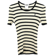 Chanel Short Sleeve Top White 98P #40 187022