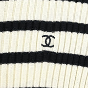 Chanel Short Sleeve Top White 98P #40 187022