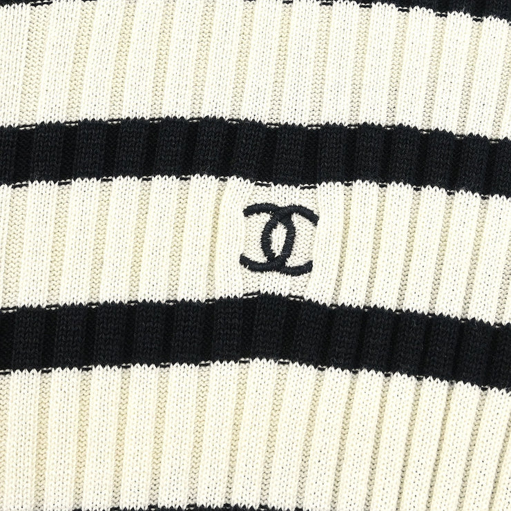 Chanel Short Sleeve Top White 98P #40 187022