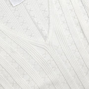 Chanel Sleeveless Tank Top White #38 05P 187023