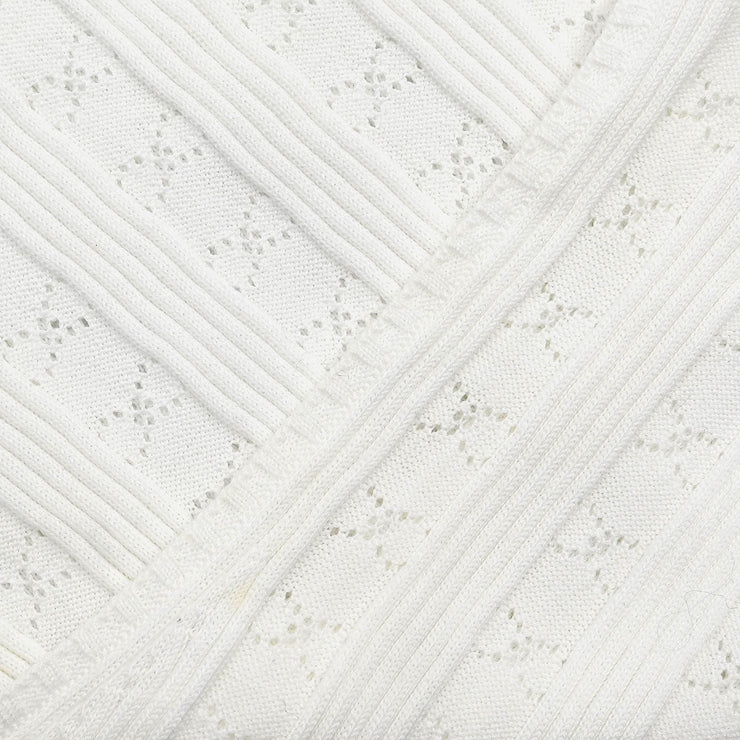 Chanel Sleeveless Tank Top White #38 05P 187023