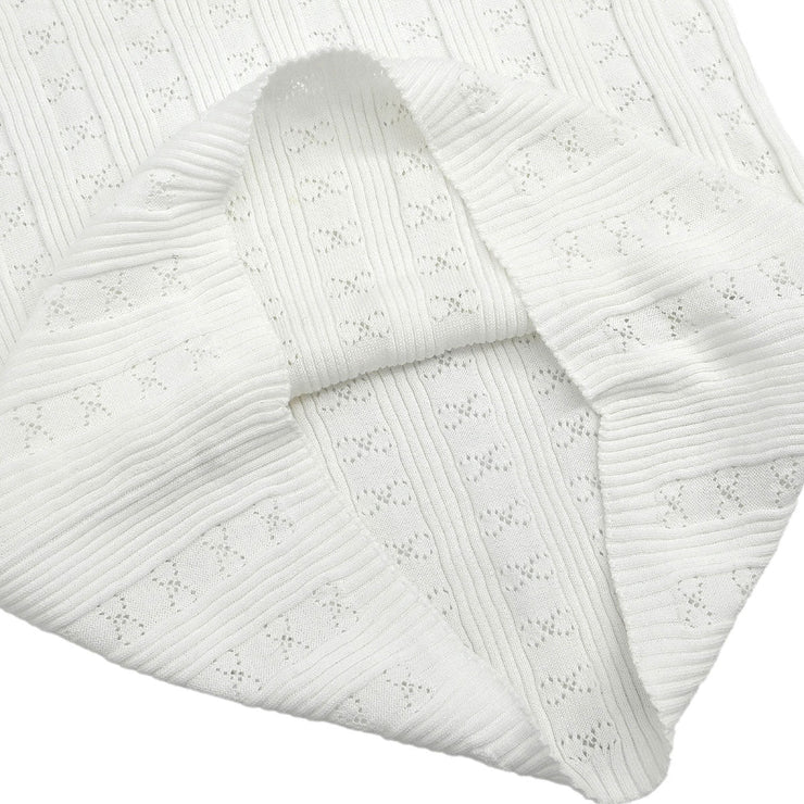 Chanel Sleeveless Tank Top White #38 05P 187023