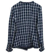 Chanel Single Breasted Jacket Navy P49462V36376 #40 187030