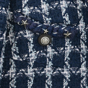 Chanel Single Breasted Jacket Navy P49462V36376 #40 187030