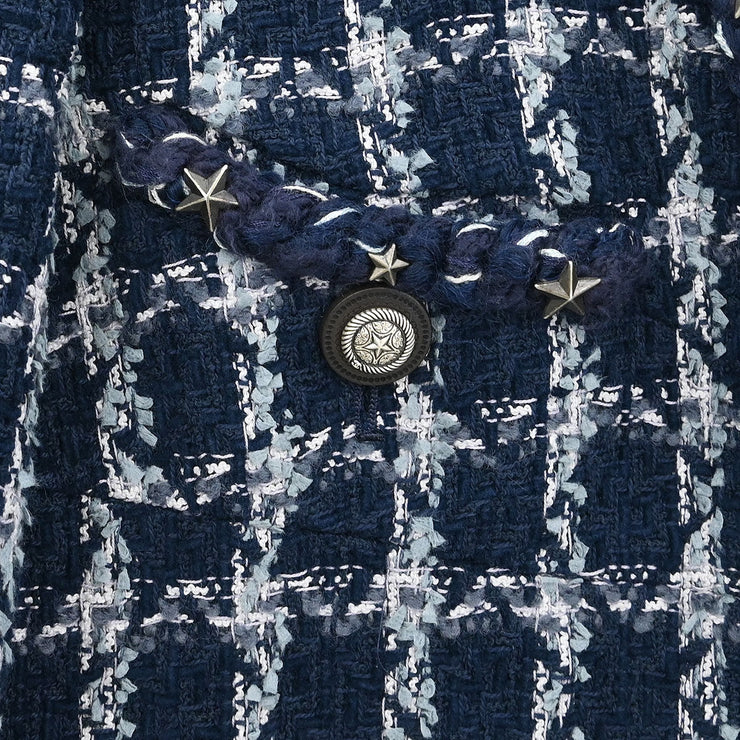 Chanel Single Breasted Jacket Navy P49462V36376 #40 187030