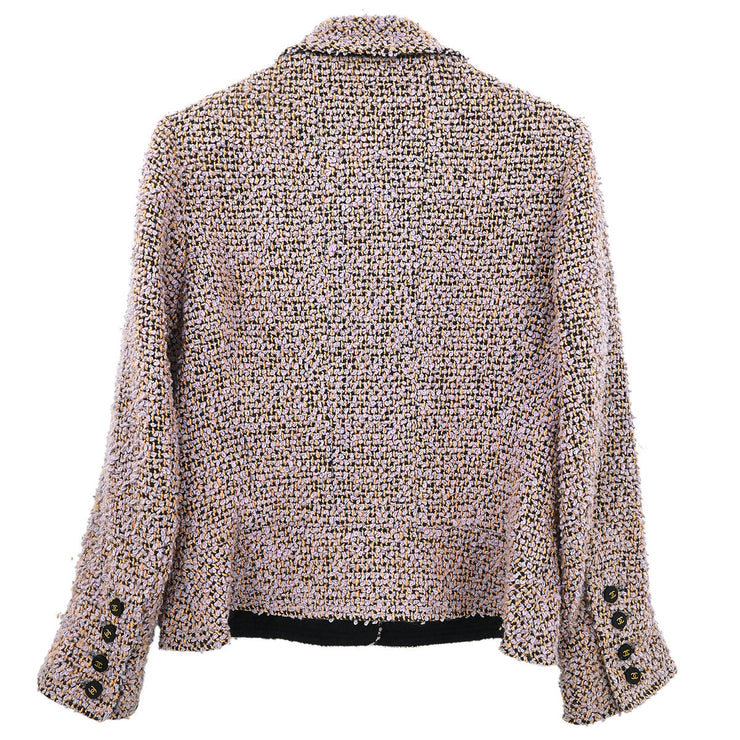 Chanel Single Breasted Jacket Purple 94A #42 187032