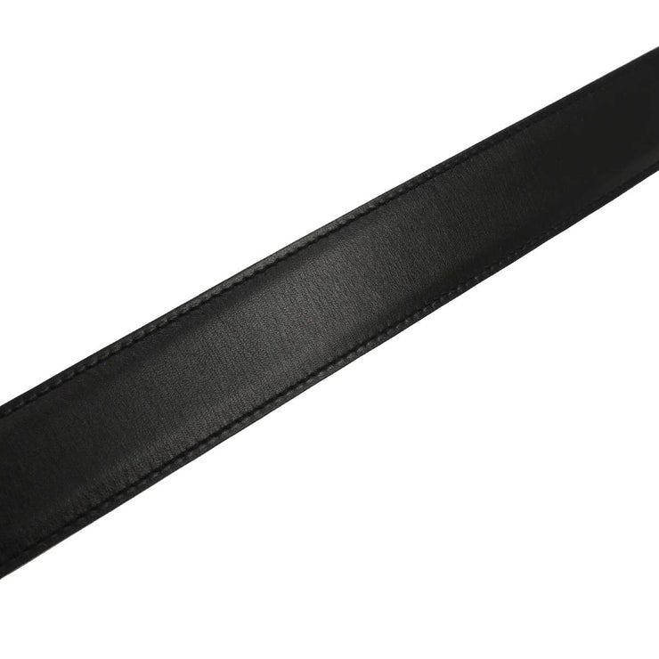 Hermes Black Gold Box Calf Constance Reversible Belt #65 Small Good Circle:Z08 187033