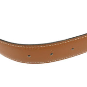 Hermes Black Gold Box Calf Constance Reversible Belt #65 Small Good Circle:Z08 187033