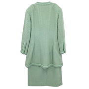 Chanel Setup Suit Jacket Skirt Mint Green 94A #40 187034