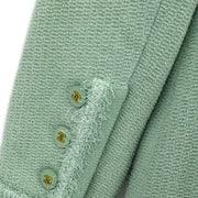 Chanel Setup Suit Jacket Skirt Mint Green 94A #40 187034