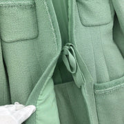 Chanel Setup Suit Jacket Skirt Mint Green 94A #40 187034
