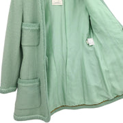 Chanel Setup Suit Jacket Skirt Mint Green 94A #40 187034