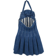 Chanel Denim Halter Dress Indigo 07C #36 187037