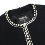 Chanel Setup Suit Jacket Skirt Black PCA94 #38 187038