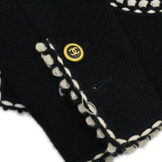 Chanel Setup Suit Jacket Skirt Black PCA94 #38 187038