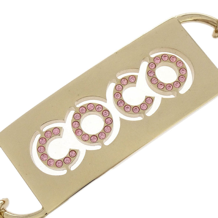 Chanel Rhinestone Chain Belt Gold 02P 187039