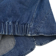 Chanel Collarless Denim Jacket Indigo 06P #36 187040